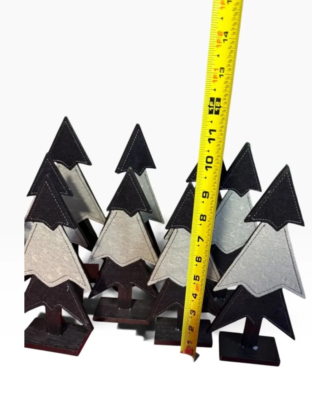 Target Hyde & EEK! Boutique Halloween Mini Mantle Trees – Set of 8 – Black & Whi
